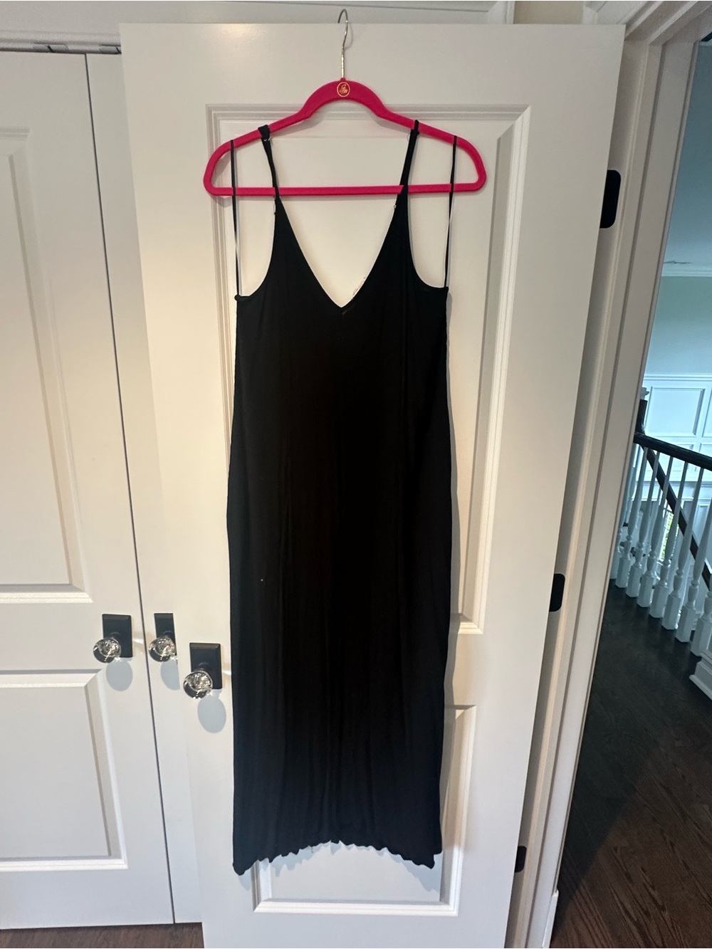 lovestitch Black Maxi Slip Dress